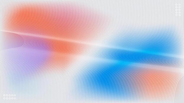 Soft Rainbow Glow with Multicolor Wavy Lines Abstract Gradient Background. Illustration vector