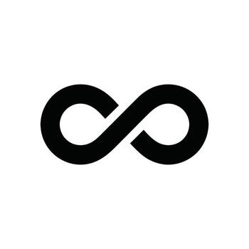 Infinity loop icon. endless loop sign vector