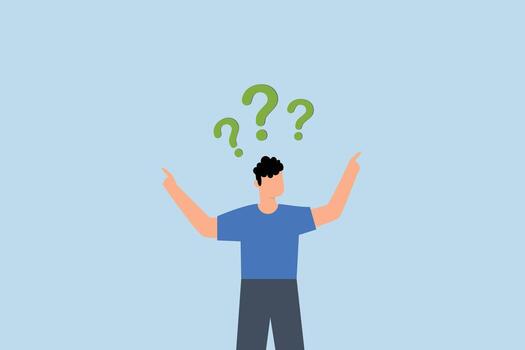 indeciso gerente no puedo hacer decisión, indeciso empresario decidiendo camino a Vamos vector