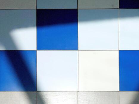 Colored Tiles Creating Patterns on the Floor With Fascinating Shadows in Natural Light photo