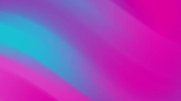 abstrakt fließend Gradient Hintergrund mit beschwingt Magenta und cyan Farbtöne, glatt Übergänge und dynamisch Welle Muster video