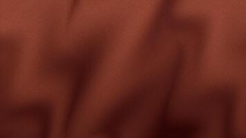 texturerad rödbrun abstrakt bakgrund med subtil krusningar och skuggor, frammanande en rik tyg eller material yta, idealisk för värma, sofistikerad design kompositioner och visuell estetik video