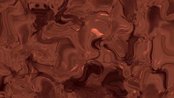 slät och glansig smält brun flytande abstrakt bakgrund med dynamisk strömmande vågor och krusningar för kreativ design video
