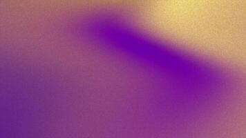 abstrakt suddig lutning bakgrund med en mjuk kornig textur och en vibrerande lila och gul Färg schema, perfekt för digital design video
