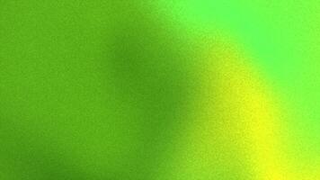 dinamico astratto sfondo con un' granuloso struttura al di sopra di un' luminosa verde e giallo pendenza, Perfetto per digitale media e presentazioni video