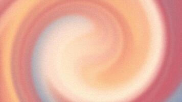un elegante astratto sfondo con un' armonioso turbine di morbido pastello colori piace pesca, rosa, e suggerimenti di blu, migliorata di un' delicato granuloso struttura, ideale per moderno design progetti video