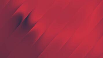 in profondità cremisi rosso diagonale strisce con delicato ombra e punti salienti - astratto sfondo video