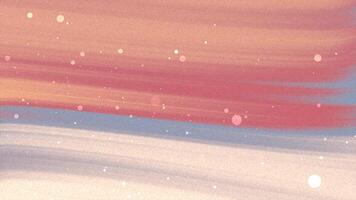 abstrakt texturerad borsta stroke i mjuk pastell toner med subtil skimrande partiklar, perfekt för bakgrunder och design element video