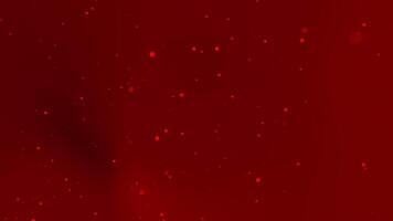 vibrerande djupröd bakgrund Utsmyckad med skimrande röd partiklar, skapande en dynamisk och festlig abstrakt textur, perfekt för Semester fester eller elegant digital design projekt video