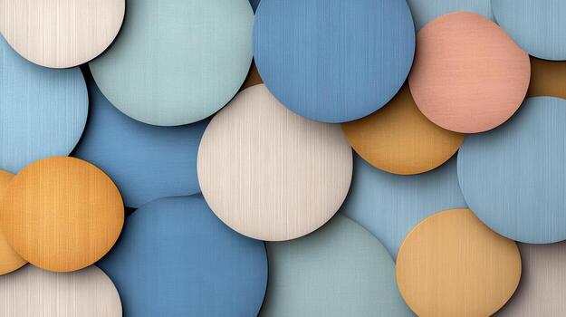 A colorful background with many different colored circles photo