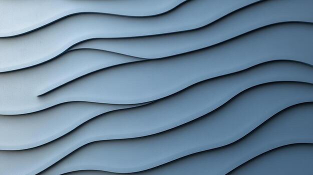 A blue wall with waves and lines photo