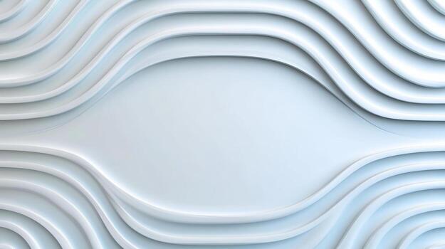3d rendering of a white wall with wavy lines photo