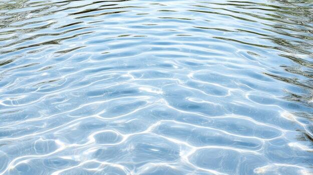 Water surface with ripples and reflections photo