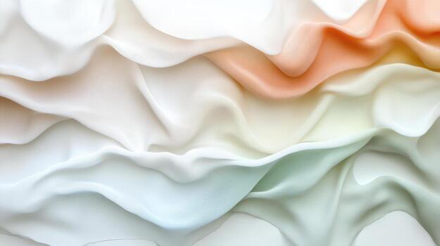 A close up of a white background with colorful fabric photo