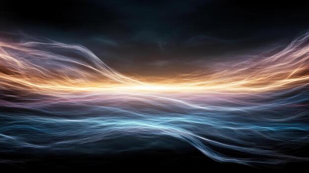 Abstract background with light and dark waves photo