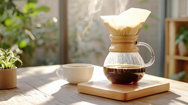 How to make a coffee filter photo