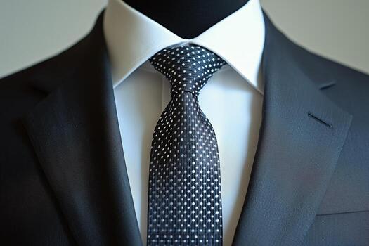 Mannequin Displaying a Formal Suit in a Retail Store During the photo