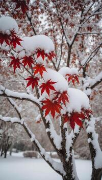 Artistic Rendering of the Branches Creating a Vertical Frame of Contrast photo
