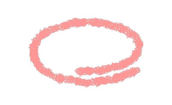 Chalk circle with quote speech bubble outline in soft pink. Conversation box with message and comment as textbox highlight, stylish graphic background for modern communication. vector