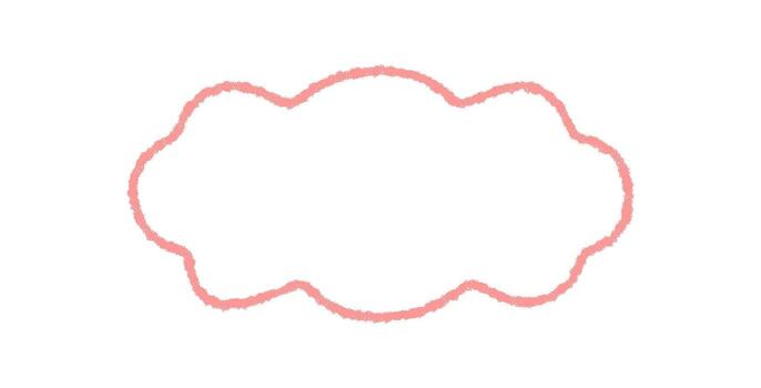 maravilloso lápiz de color contorno burbuja marco en retro dibujos animados gráfico estilo agrega gráfico frontera como elemento. suave tiza bosquejo formas y2k Arte con redondeado forma, utilizando juguetón antecedentes para moderno acento. vector