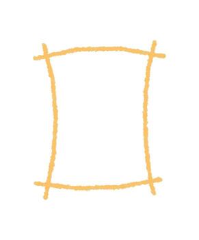 Rectangle sketch with crayon texture forms a speech quote box outline. Hand drawn frame and subtle contour add graphic style to this background, making it ideal for creative quote or message vector