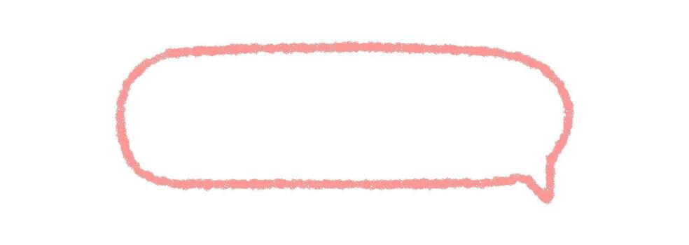 mano dibujado tiza habla globo contorno formas un suave redondo rectángulo. orgánico caja de texto y charla burbuja para hablar, mensaje, y comentario. limpiar mínimo, Perfecto como un creativo caja de texto o modelo para vector