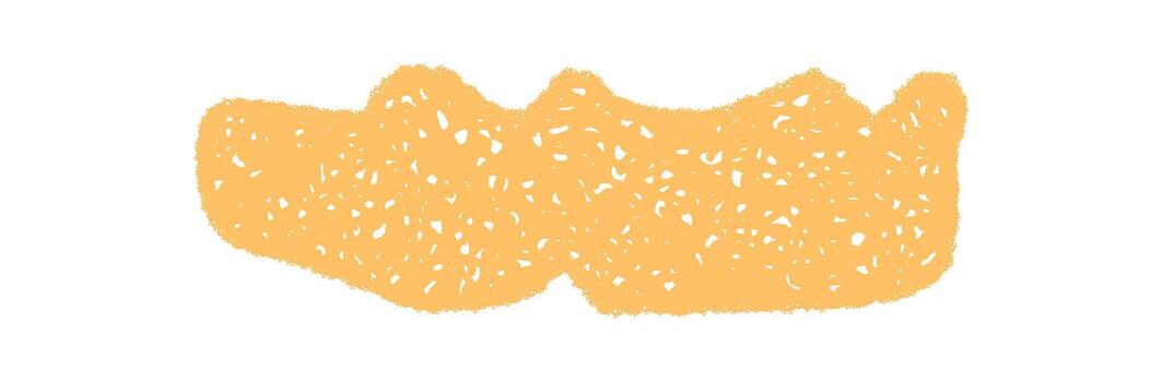 Orange crayon squiggle box in sketch style with a fluid rectangle background. Speech and quote banner creates a graphic element for text. Modern, creative concept with expressive form. vector