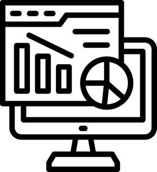 web analítica digital aplicación concepto vector