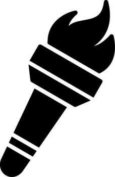 antorcha personalizado línea elemento vector