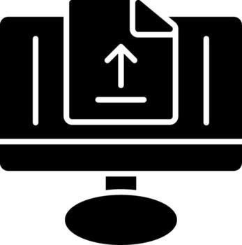 Upload Sharp Line Mark vector