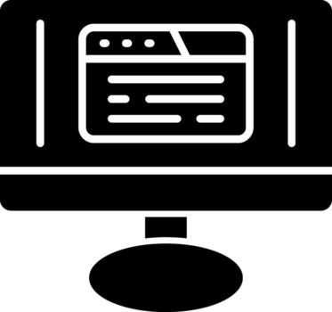 Web Browser Gradient Themed Symbol vector