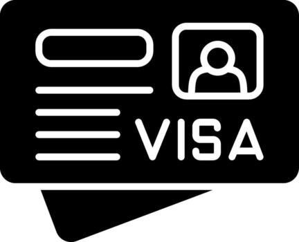 visa agudo borde visual vector
