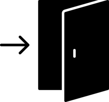 Exit Door Modern Tech Object vector