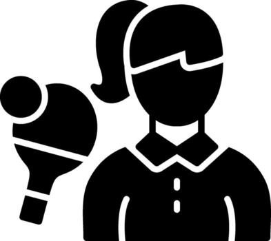 Table Tennis Web-Based Design Element vector