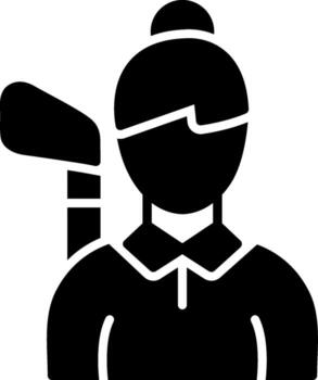Golfer Vibrant Visual Object vector