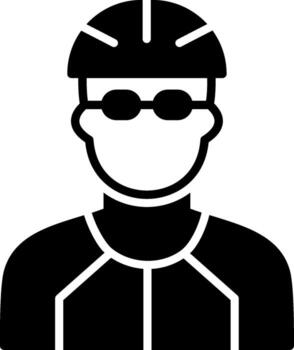 Cyclist Responsive App Shape vector