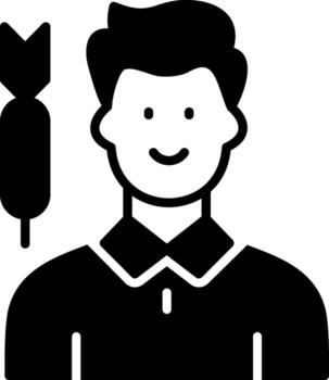 dardo moderno interfaz Insignia vector