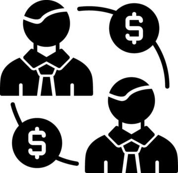 Revolving Fund Outlined Frame Object vector