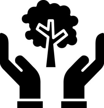 salvar arboles aplicación enfocado diseño vector