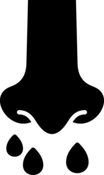 Nose Flu Sharp Line Mark vector