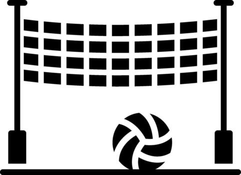 Volleyball Net Clean Sketch Form vector