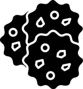 Chocolate chip Minimal Art Object vector
