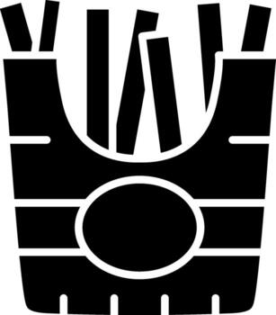 papas fritas basado en web diseño elemento vector