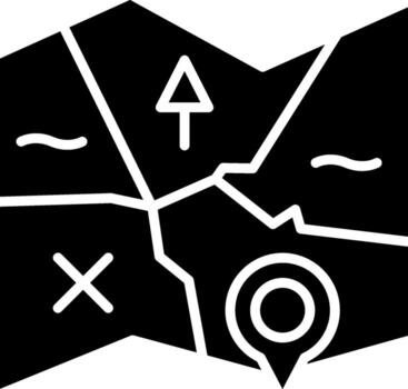 tesoro mapa interfaz línea gráfico vector