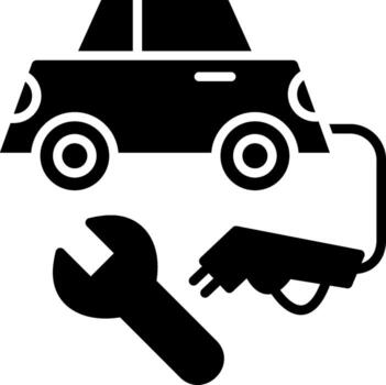 Electrical Service Custom Line Element vector