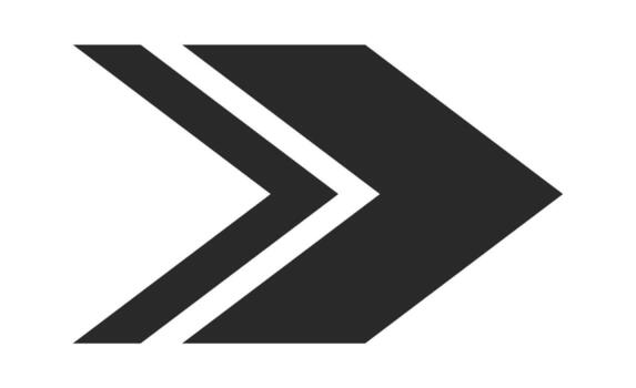 Derecha flecha cursor dinámica modelo vector