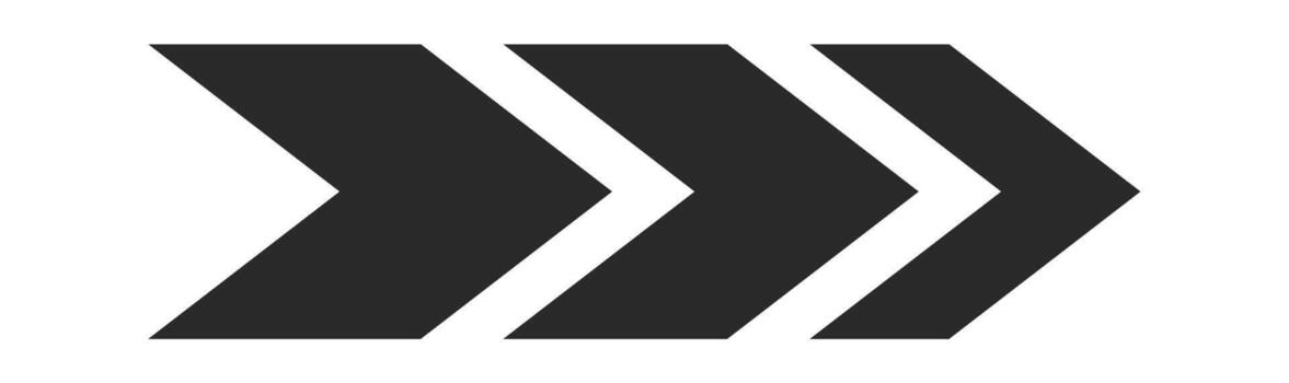 Stylized arrow with chevron pattern vector