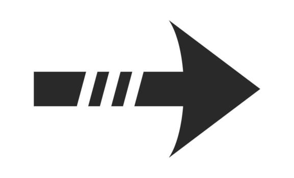 Swipe arrow symbol design element vector