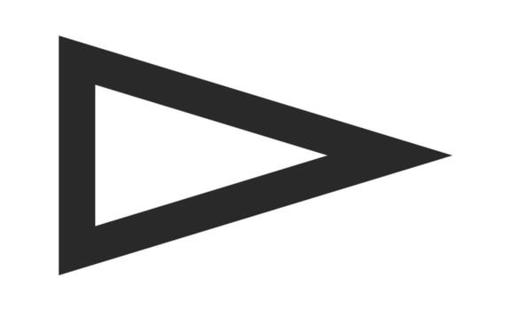 Triangular cursor arrow pointer design vector