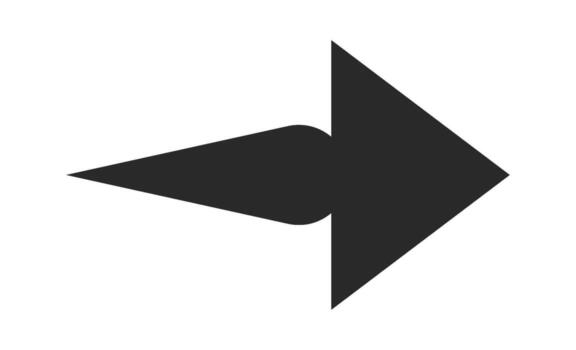 Arrow pointer creative shape element vector